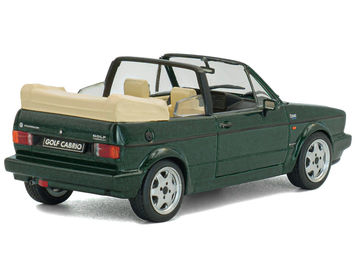 1992 Volkswagen Golf Cabrio Classic Line Classic Green Metallic 1/43 Diecast Model Car by Solido-3