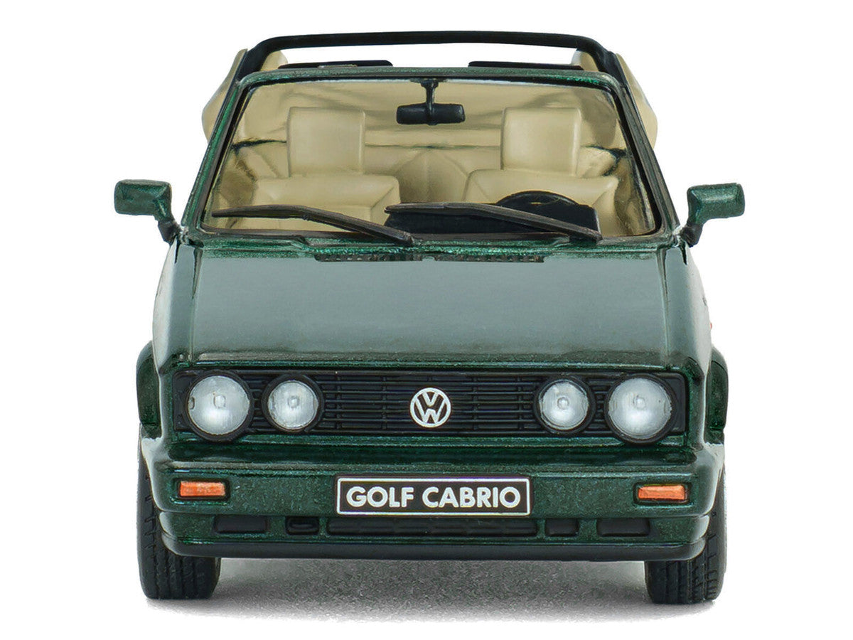 1992 Volkswagen Golf Cabrio Classic Line Classic Green Metallic 1/43 Diecast Model Car by Solido-1