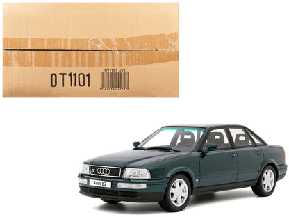 1993 Audi S2 Sedan Emerald Green Metallic Limited Edition to 2000 pieces Worldwide 1/18 Model Car by Otto Mobile-4