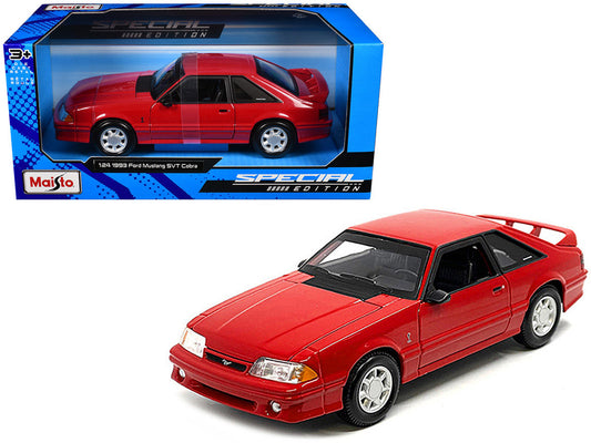 1993 Ford Mustang SVT Cobra Red "Special Edition" Series 1/24 Diecast Model Car by Maisto-0