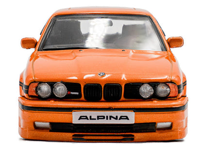 1994 BMW E34 Alpina B10 BiTurbo Orange Metallic with Black Stripes 1/43 Diecast Model Car by Solido-2