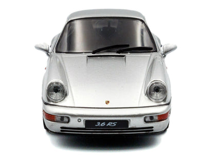 1994 Porsche 911 (964) RS Silver Metallic with Black Stripes 1/43 Diecast Model Car by Solido-2