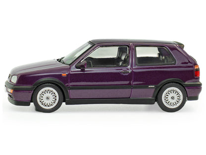 1994 Volkswagen Golf MKIII VR6 Purple Metallic 1/43 Diecast Model Car by Solido-1