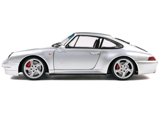 1996 Porsche 911 (993) 4S Polar Silver Metallic 1/18 Diecast Model Car by Solido-0
