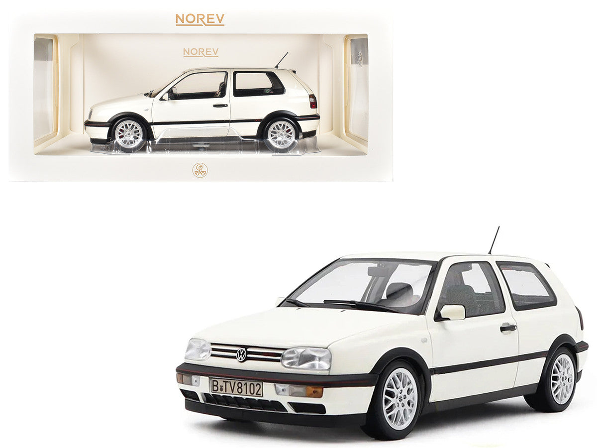 1996 Volkswagen Golf GTI Candy White "20 Years Anniversary Edition" 1/18 Diecast Model Car by Norev-0