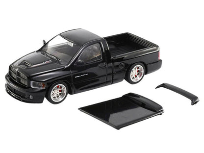 2003 Dodge Ram SRT-10 Pickup Truck Black 1/64 Diecast Model Car by Shoom64 Models-2
