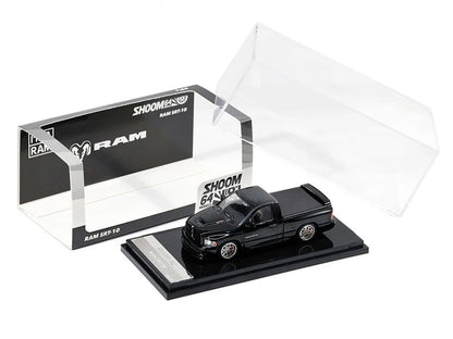 2003 Dodge Ram SRT-10 Pickup Truck Black 1/64 Diecast Model Car by Shoom64 Models-3