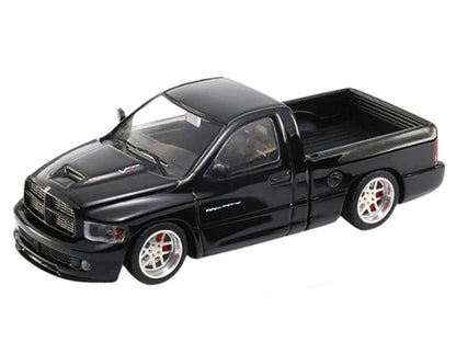 2003 Dodge Ram SRT-10 Pickup Truck Black 1/64 Diecast Model Car by Shoom64 Models-1
