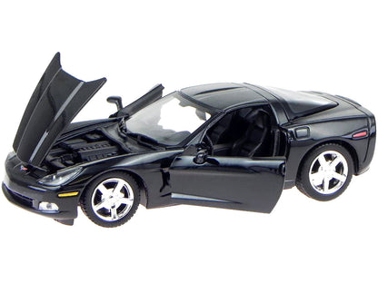 2005 Chevrolet Corvette C6 Coupe Black 1/24 Diecast Model Car by Motormax-2