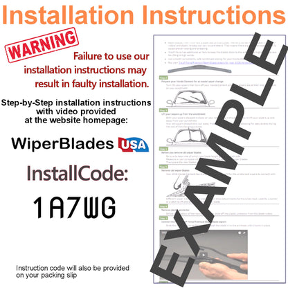 2006 Buick Rendezvous Wiper Blades w/1yr Wear Warranty (Set of 2) Wipers-4