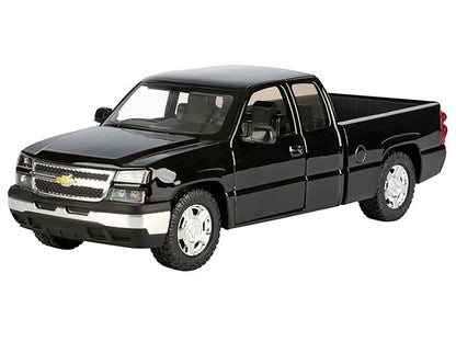 2006 Chevrolet Silverado 1500 Pickup Truck Black "Die-Cast Collection" Series 1/25 Diecast Model Car by Motormax-1