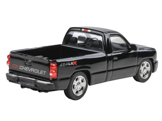 2006 Chevrolet Silverado 454 LSX Pickup Truck Onyx Black 1/64 Diecast Model Car by Paragon Models - Car Models