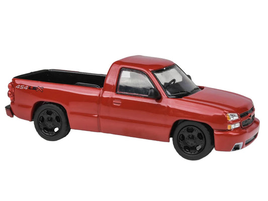 2006 Chevrolet Silverado 454 LSX Pickup Truck Victory Red 1/64 Diecast Model Car by Paragon Models - Car Models
