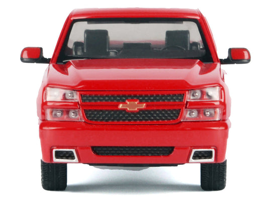 2006 Chevrolet Silverado SS Pickup Truck Red ’Timeless Legends’ Series 1/25 Diecast Model Car by Motormax - Car Models