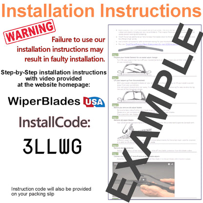 2006 Dodge Magnum Wiper Blades Set w/2yr Wear Warranty (Set of 2) Tempest Elite-4