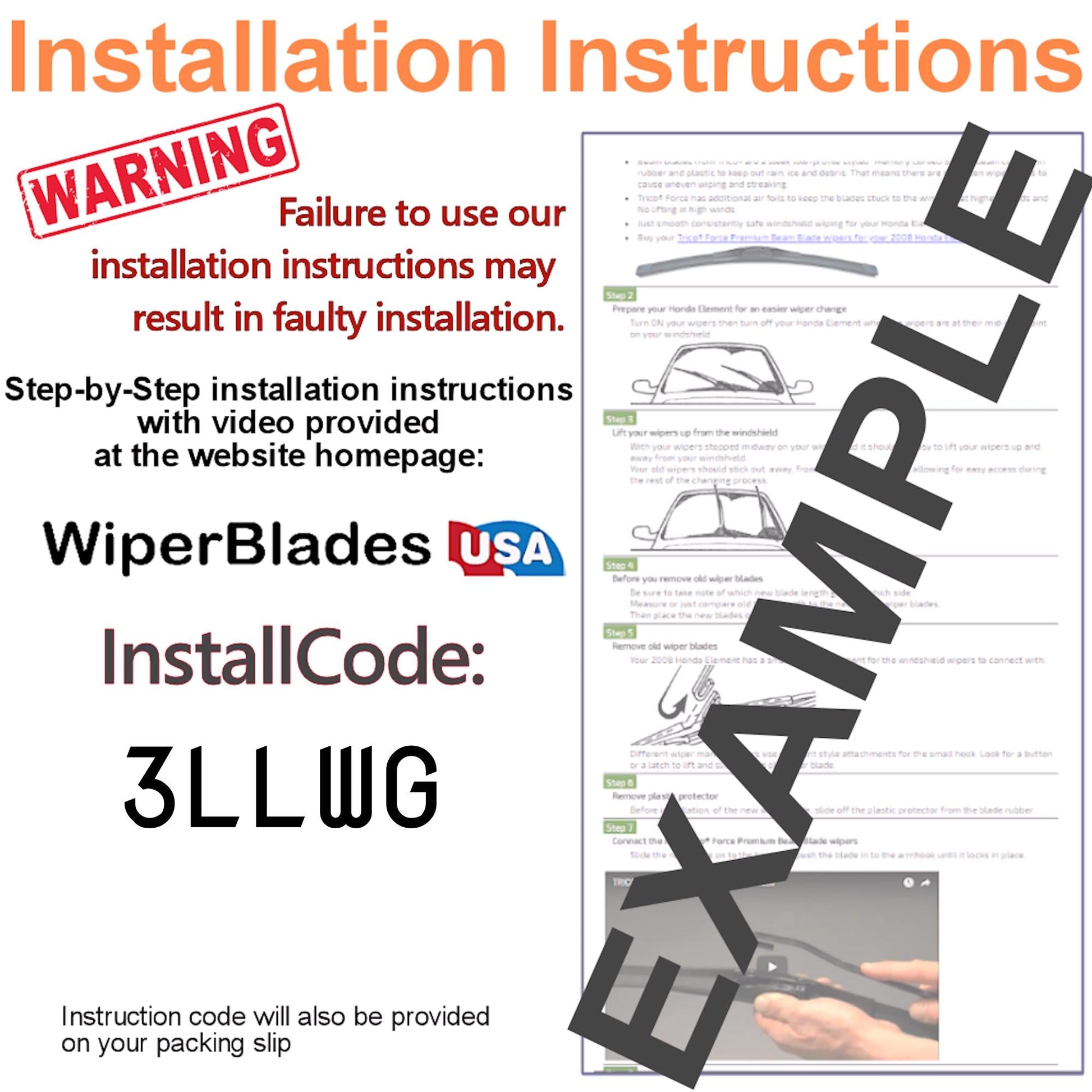 2006 Dodge Magnum Wiper Blades w/1yr Wear Warranty (Set of 3) w/Rear Wipers-4