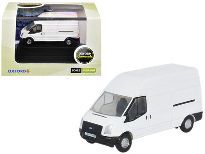 2006 Ford Transit LWB High Roof Van White 1/148 (N) Scale Diecast Model Car by Oxford Diecast-0