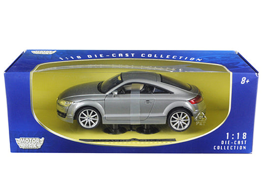 2007 Audi TT Coupe Grey 1/18 Diecast Car Model by Motormax - Car Models