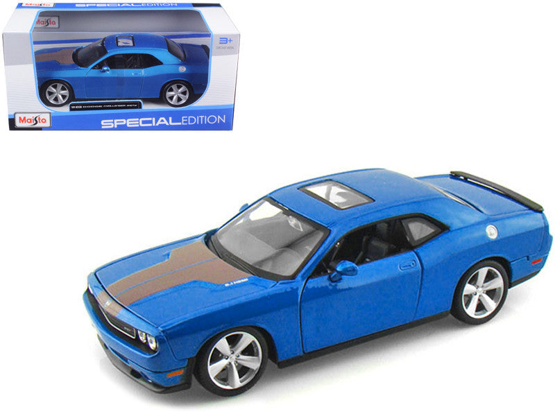 2008 Dodge Challenger SRT8 Blue Metallic 1/24 Diecast Model Car by Maisto-0