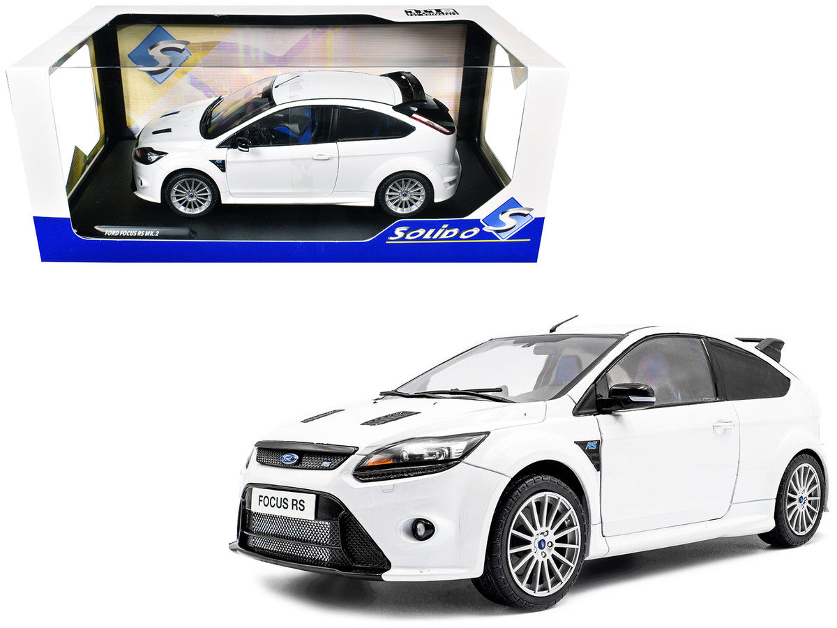 2009 Ford Focus RS MK2 Frozen White 1/18 Diecast Model Car by Solido-4