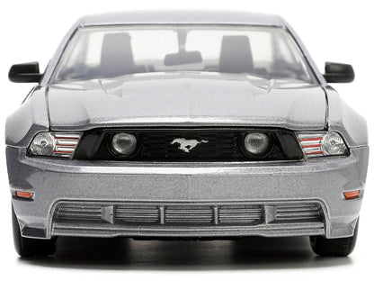 2010 Ford Mustang GT Gray Metallic with Flames "Ford Motor Company" "Bigtime Muscle" Series 1/24 Diecast Model Car by Jada-3
