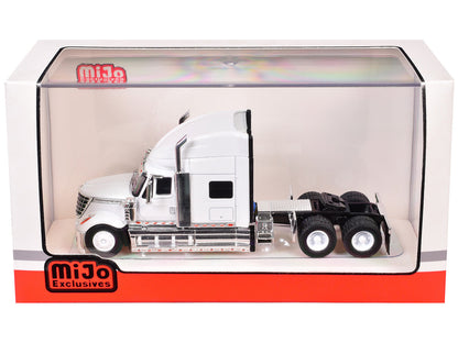 2010 International Lonestar Truck Tractor White 1/64 Diecast Model by IXO Models-2