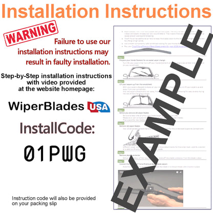 2012 Acura MDX Wiper Blades w/1yr Wear Warranty (Set of 3) w/Rear Wipers-3