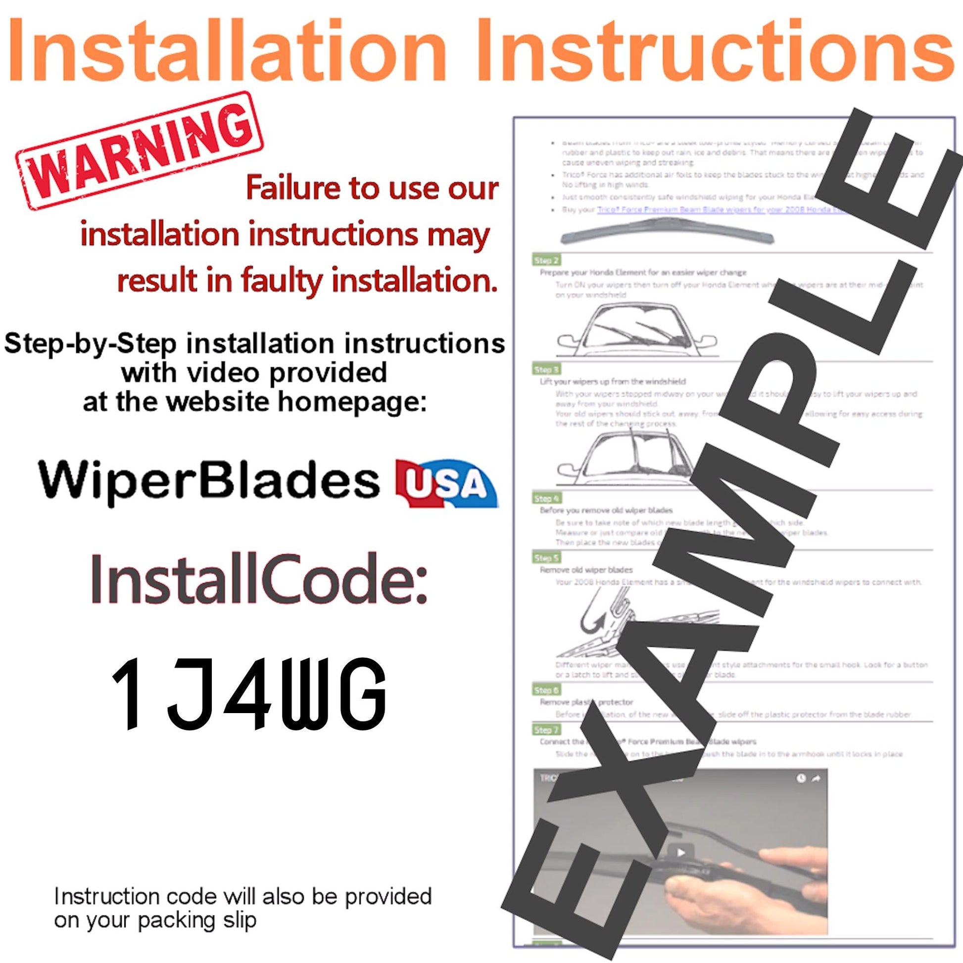 2013 Buick Encore Wiper Blades w/1yr Wear Warranty (Set of 3) w/Rear Wipers-4