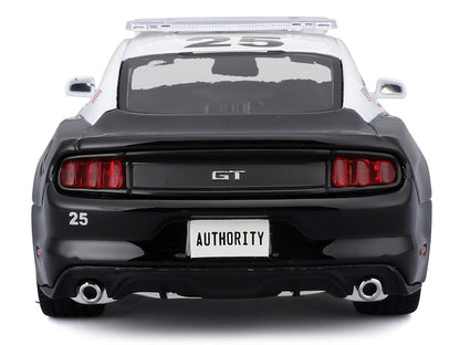 2015 Ford Mustang GT 5.0 "Police" Black and White "Authority" Series 1/24 Diecast Model Car by Maisto-1