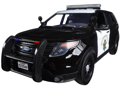 2015 Ford PI Utility Interceptor CHP California Highway Patrol 1/18 Diecast Model Car by Motormax-1