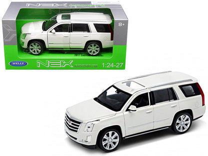 2017 Cadillac Escalade with Sunroof White 1/24-1/27 Diecast Model Car by Welly-0