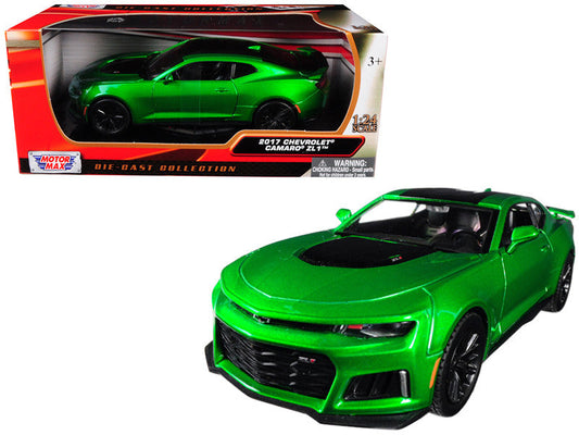 2017 Chevrolet Camaro ZL1 Metallic Green 1/24 Diecast Car Model by Motormax-0