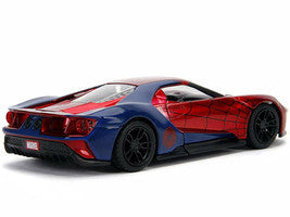 2017 Ford GT "Spider-Man" Theme "Marvel" Series 1/32 Diecast Model Car by Jada-1