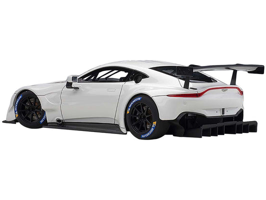 2018 Aston Martin Vantage GTE Le Mans PRO White with Carbon Accents 1/18 Model Car by Autoart - Car Models