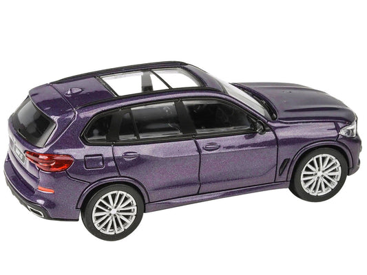 2018 BMW X5 Daytona Violet Metallic with Sunroof 1/64 Diecast Model Car by Paragon Models - Car Models