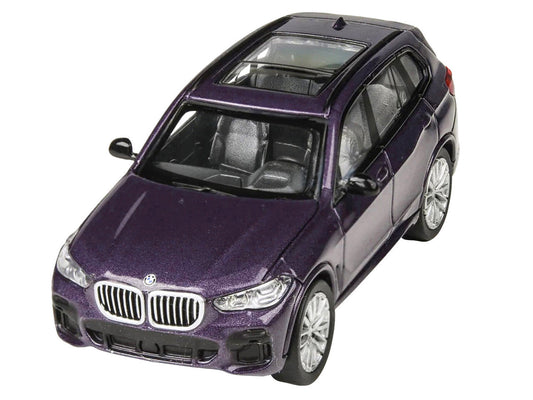 2018 BMW X5 Daytona Violet Metallic with Sunroof 1/64 Diecast Model Car by Paragon Models - Car Models
