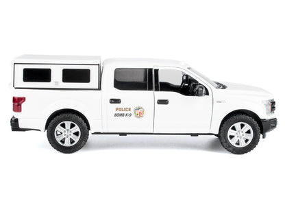 2019 Ford F-150 Lariat Crew Cab Pickup Truck "Los Angeles Police Department Bomb Squad" White "Law Enforcement and Public Service" Series 1/27 Diecast Model Car by Motormax-0