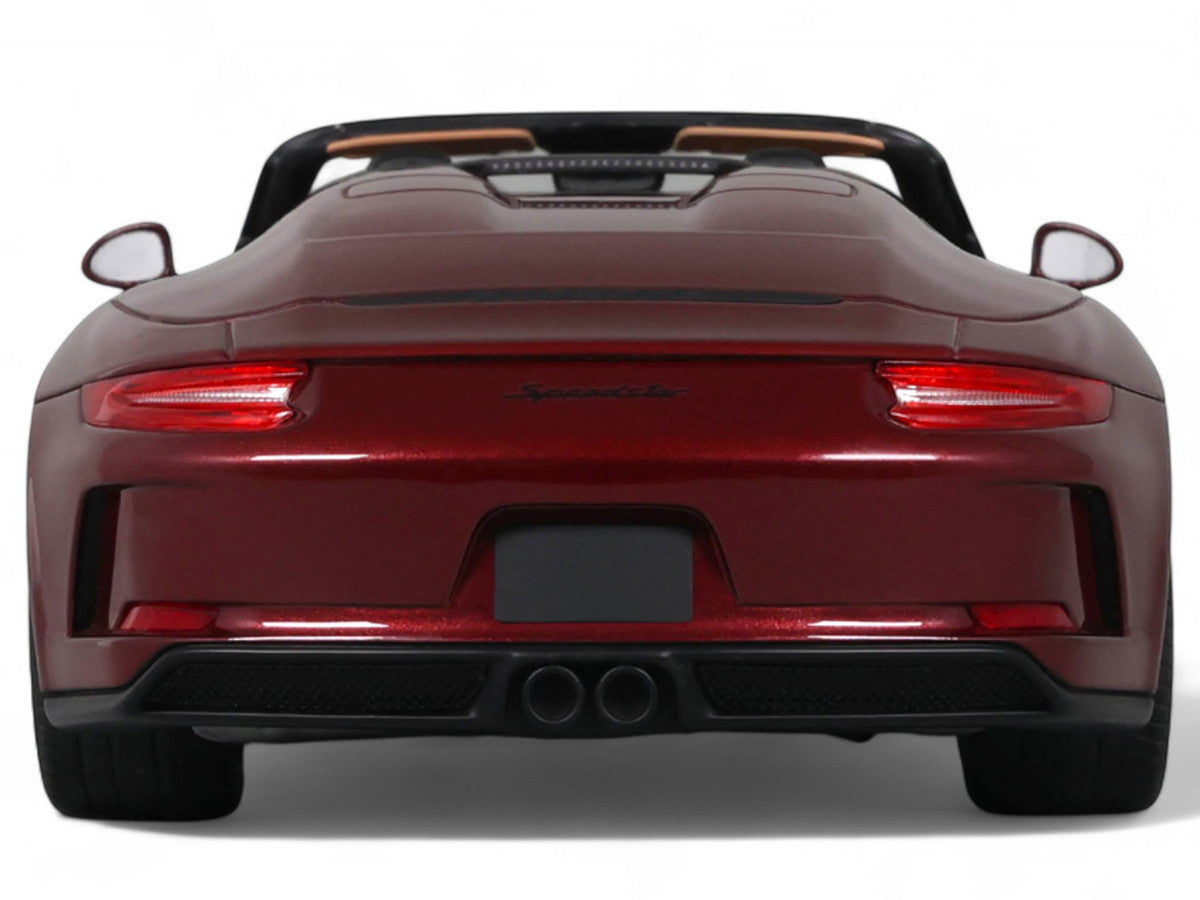 2019 Porsche 911 (991.2) Speedster #57 "Heritage Edition" Cherry Red Metallic 1/18 Model Car by GT Spirit-4