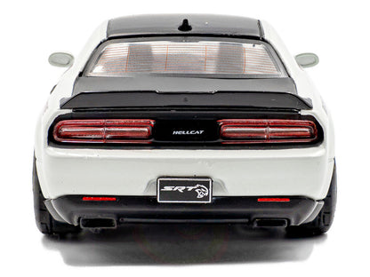 2020 Dodge Challenger SRT Hellcat Redeye Widebody White Knuckle with Matt Black Hood and Top 1/43 Diecast Model Car by Solido-2