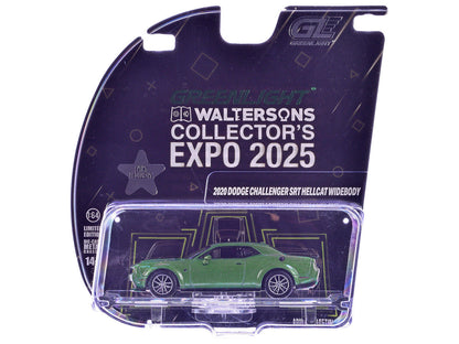 2020 Dodge Challenger SRT Hellcat Widebody F8 Green Metallic with Black Indiana Stripes "2025 Greenlight Waltersons Collector's Expo Exclusive" 1/64 Diecast Model Car by Greenlight-1