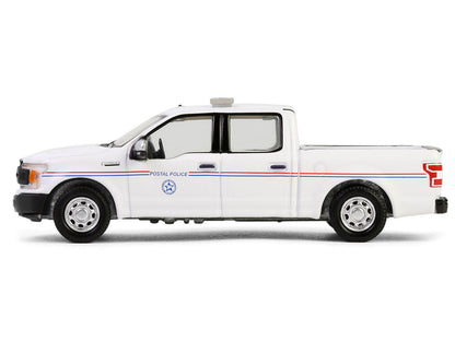 2020 Ford F-150 XL Pickup Truck "United States Postal Service (USPS) Postal Police" White with Red and Blue Stripes "Hobby Exclusive" Series 1/64 Diecast Model Car by Greenlight-1