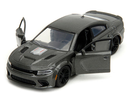 2021 Dodge Charger SRT Hellcat Gray Metallic "Fast X" (2023) Movie "Fast & Furious" Series 1/32 Diecast Model Car by Jada-2