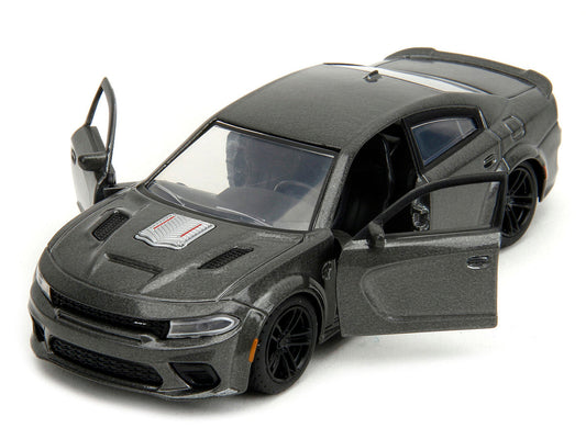 2021 Dodge Charger SRT Hellcat Gray Metallic "Fast X" (2023) Movie "Fast & Furious" Series 1/32 Diecast Model Car by Jada-2