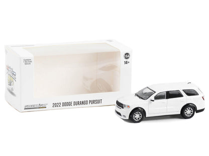 2022 Dodge Durango Pursuit Police Car White "Hot Pursuit" "Hobby Exclusive" Series 1/64 Diecast Model Car by Greenlight-2