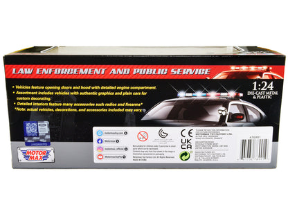 2022 Ford Police Interceptor Utility "RCMP (Royal Canadian Mounted Police)" White 1/24 Diecast Model Car by Motormax-1
