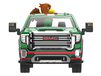 2022 GMC Sierra 3500 HD Pickup Truck Green with Mexican Soccer Graphics with Eagle Figure "International Soccer Celebration '26" Series 1/64 Diecast Model Car by Greenlight-2