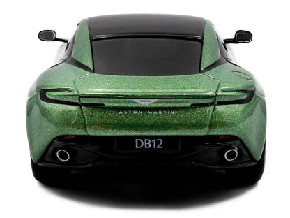 2023 Aston Martin DB12 Coupe Iridescent Emerald Metallic with Black Top 1/43 Diecast Model Car by Solido-3
