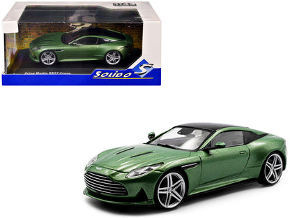 2023 Aston Martin DB12 Coupe Iridescent Emerald Metallic with Black Top 1/43 Diecast Model Car by Solido-4