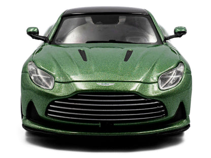 2023 Aston Martin DB12 Coupe Iridescent Emerald Metallic with Black Top 1/43 Diecast Model Car by Solido-2