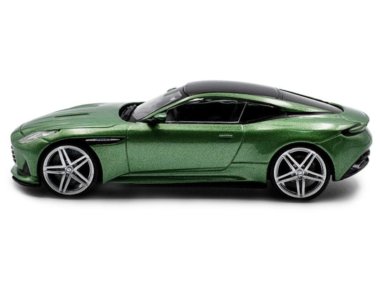 2023 Aston Martin DB12 Coupe Iridescent Emerald Metallic with Black Top 1/43 Diecast Model Car by Solido-1